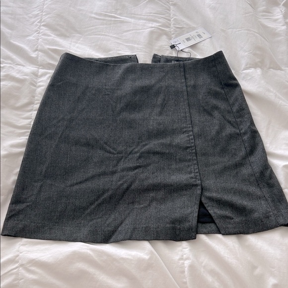 New Dark Gray Mini Skirt - Picture 1 of 3